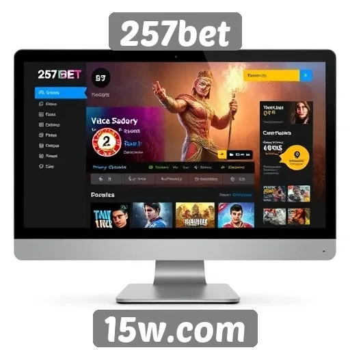 Análise da interface do usuário no site 257bet